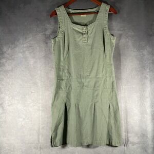 Royal Robbins Organic Cotton Sage Green Size Small Summer Shift Sleeveless Dress